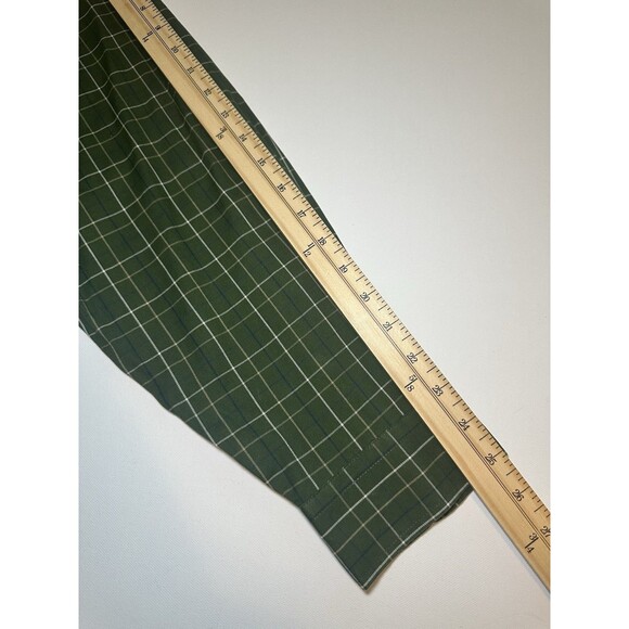L.L. Bean Long Sleeve Green Plaid Wrinkle Free Button Front Shirt Men's XL-REG - Picture 8 of 9